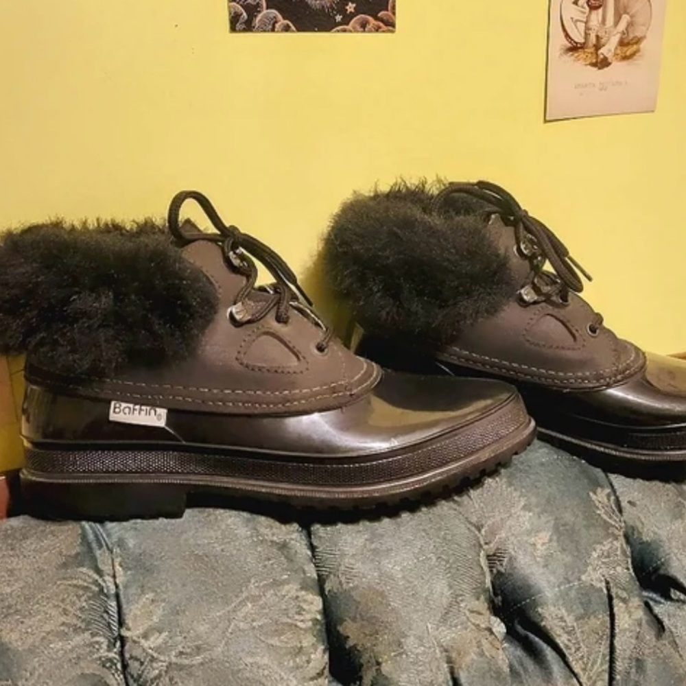 Baffin Black Waterproof Winter Snow
Boots Fur Trim Duck Boots Size 7 EUC - Picture 13 of 13